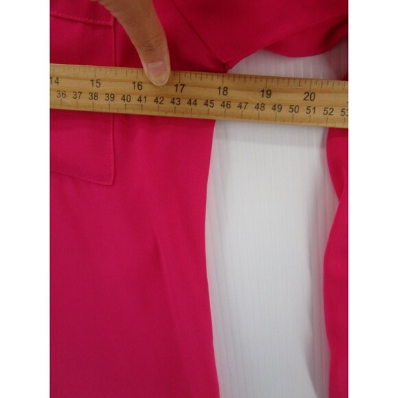 Express Top XS Portofino Shirt Button Down Career Pockets Roll Tab - Picture 7 of 12